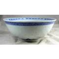Chinese B and W Large bowl - Bid Now!!