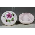 Denton China - Pink Rose Trinket Holder Medium  - Bid Now!!