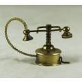 Miniature Brass Vintage Telephone - Bid Now!!