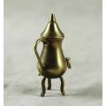 Miniature Brass `Large` tea kettle with tap - Bid Now!!