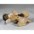 Porcelain Puppy with bandaged foot - Bid Now!!