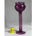 Tall Purple Glass Container - Bid Now!!