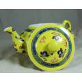 Chinese Yellow with Green Jingdenzhen Dragon Teapot - Bid Now!!