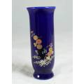 Cobalt Blue - Small Cylider Shape Oriental Vase - Stunning - Bid Now!!