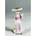 Miniature Victorian Lady Waving - Beautiful - Bid Now
