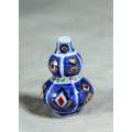 Miniature Blue and Red Vase - Beautiful - Bid Now