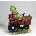 Frog on a tractor - Gorgeous! - Bid Now!!!