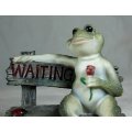 Waiting Frog with a rose - Gorgeous! - Bid Now!!!