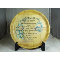 Mother - Wooden Display Plate  - A Timeless Piece !!!! - Bid Now!!!