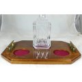 Desk Tray with Heavy Glass Decanter - Branded Toyota - Amazing!!!! - BID NOW!!