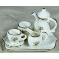 Miniature - Porcelain Tea for Two Set -   !!!!! Bid Now!!!