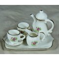 Miniature - Porcelain Tea for Two Set -   !!!!! Bid Now!!!