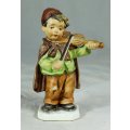 Friedel - Bavaria - Boy Playing a Violin - Hand Painted!!!!! - Bid Now!!!