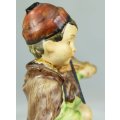 Friedel - Bavaria - Boy Playing a Violin - Hand Painted!!!!! - Bid Now!!!