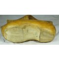 Pair of Full Size Wooden Dutch Shoes with Carving - Beautiful !!! - Bid Now!!!