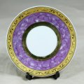 Display Plate -  Absolutely Beautiful - Small Trinket Plate - Purple Accents - Bid Now!!!