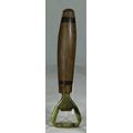 BOTTLE OPENER - WOOD AND BRONZE - BID NOW !!!