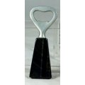 BOTTLE OPENER - MARBLE AND SILVER - BID NOW!!!