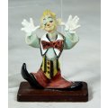 MINIATURE - CLOWN BEING SILLY ON  A STAND - BID NOW!!!