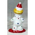 A SMALL SMILING CLOWN WITH POLKA DOTS - BID NOW!!!