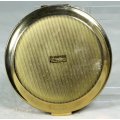 A STRATTON BLACK WITH GOLD POWDER COMPACT - BID NOW!!!