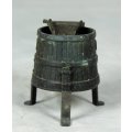 MINIATURE BRONZE - WASHING TUB - BID NOW!!!