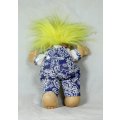 RUSS TROLL DOLL MADE IN CHINA - WITH A BLUE JUMPER - BID NOW!!!!