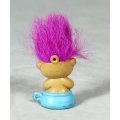 TROLL DOLL MADE IN CHINA - SMALL BABY TROLL ON A POTTIE - BID NOW!!!!
