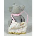 A  SMALL FURRY MOTHER ELEPHANT - BID NOW!!!!