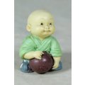 A BABY BUDDHA - MONK WITH A BALL - BID NOW!!!!