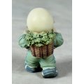 A BABY BUDDHA - MONK CARRYING VEGGIES - BID NOW!!!!