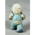 A BABY BUDDHA - MONK CARRYING VEGGIES - BID NOW!!!!