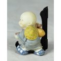A BABY BUDDHA - MONK CARRYING HIS BAG AND CUP - BID NOW!!!!