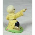 A BABY BUDDHA - MONK WITH HIS FIGHTING STICK - BID NOW!!!!