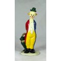 CLOWN FIGURINE HOLDING AN UMBRELLA - BID NOW!!!