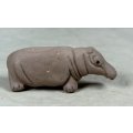 MINIATURE UNGLAZED HIPPO-BID NOW!!