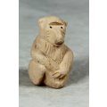 MINIATURE UNGLAZED BABOON - BID NOW!!