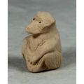 MINIATURE UNGLAZED BABOON - BID NOW!!