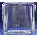 LARGE MOLDED GLASS CONTAINER WITH LID - BID NOW!!