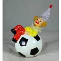 CLOWN SITTING ON A MONEY BOX BALL - BID NOW!!