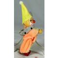 A PLASTIC CLOWN WITH RED SHOES - BID NOW!!