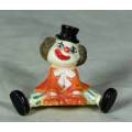 MOLDED ORANGE CLOWN SITTING - BID NOW!!