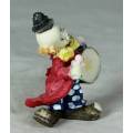 MOLDED CLOWN PLAYING A DRUM - BID NOW!!