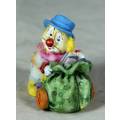 MOLDED CLOWN WITH A GOODIE BAG - BID NOW!!
