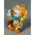 MOLDED ORANGE CLOWN  WITH A TREASURE CHEST - BID NOW!!