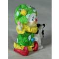 MOLDED CLOWN WITH HIS DOG - BID NOW!!