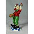 MOLDED CLOWN PLAYING DRUMS - BID NOW!!
