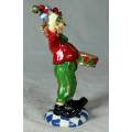 MOLDED CLOWN PLAYING DRUMS - BID NOW!!