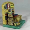 CERAMIC PAPA BEAR WITH A BABY BEAR IN A BOOKSTORE (LOVELY)-BID NOW !!!