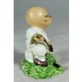 CERAMIC KUNG FU BHUDA WITH A FIGHTING STICK (SO COOL)-BID NOW